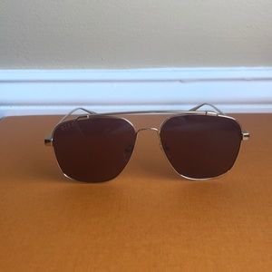 Diff eyewear sunglasses - atlas gold and brown